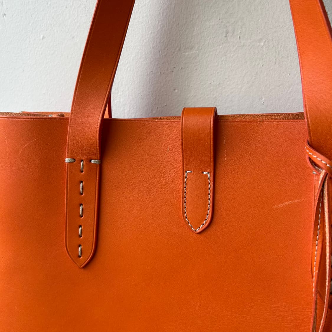 16555 - 랄프로렌 퍼플 라벨 레더 토트백 상품이미지3