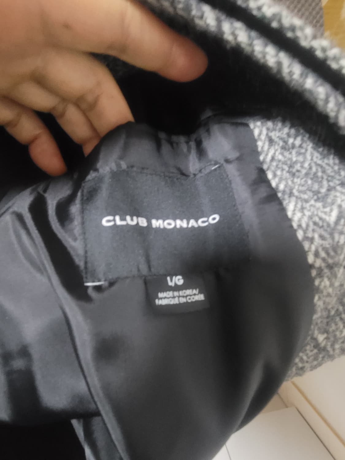 클럽모나코 헤링본 코트 상품이미지3