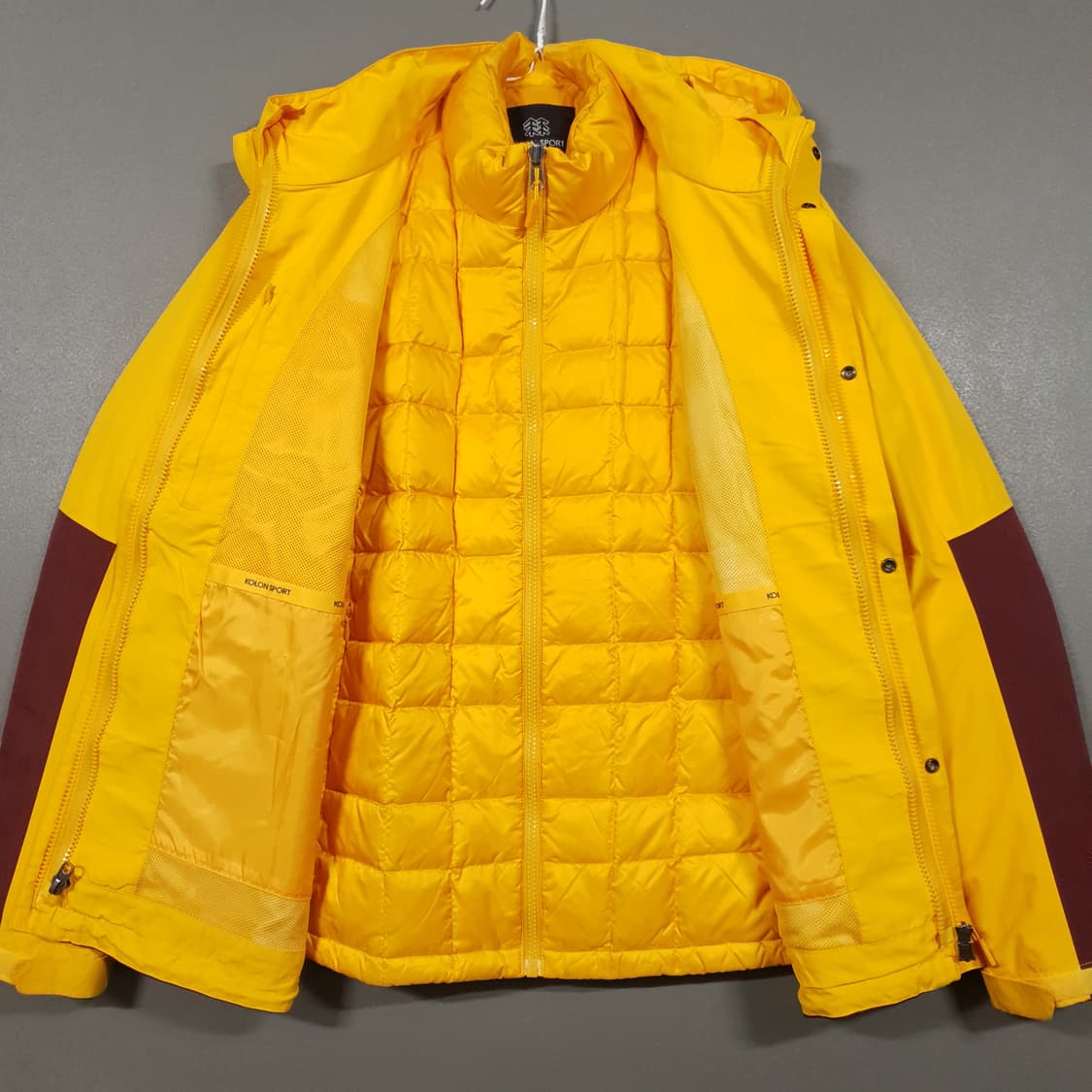 XL) 코오롱스포츠 2L PER 다운 고어텍스 바람막이 자켓 내피 패딩 상품이미지7