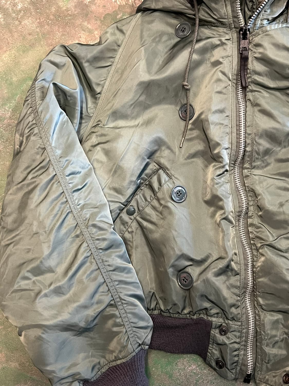 90' [XL] 미군 N2B USA 밀리터리 군납 플라이트 봄버 항공점퍼 상품이미지7