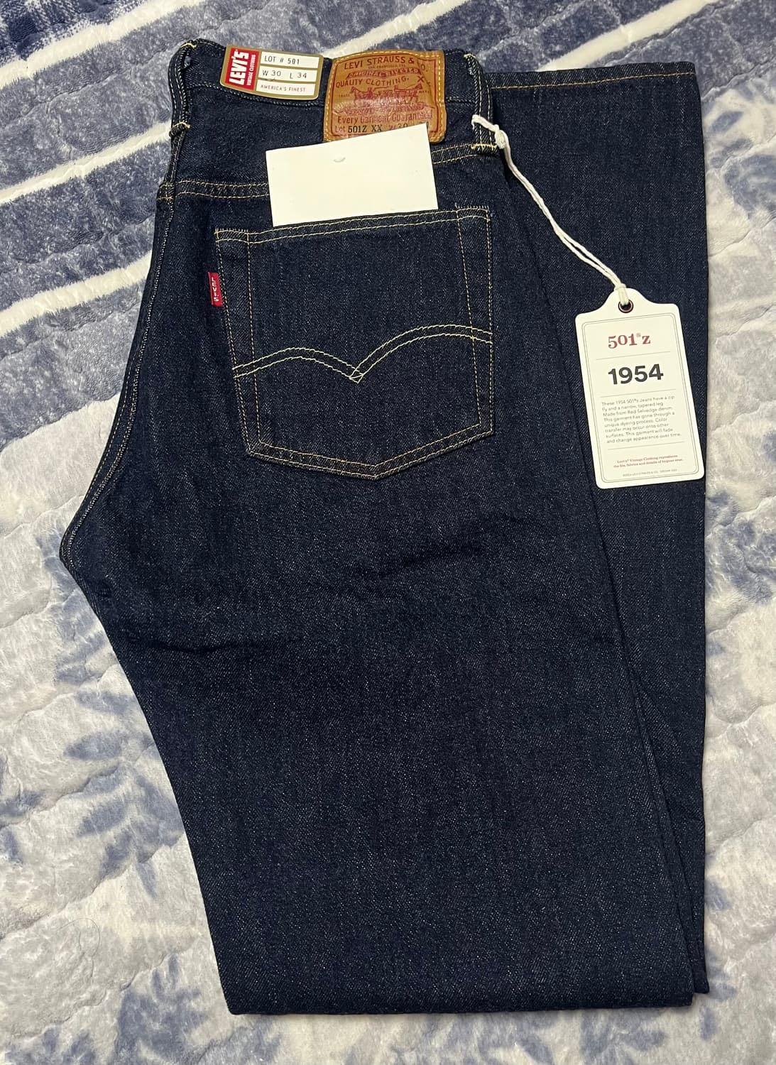 리바이스 LVC 54501-0091 린스드 501ZXX 데님 30x34 상품이미지2