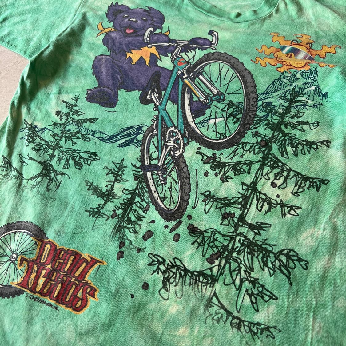 빈티지 90s Grateful Dead 타이다이 티셔츠 상품이미지3