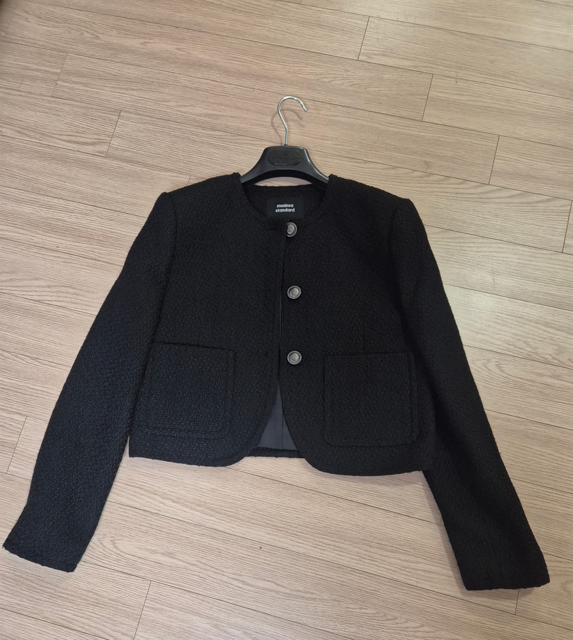 무신사스탠다드 여성 블랙 트위드 자켓 XS 상품이미지1