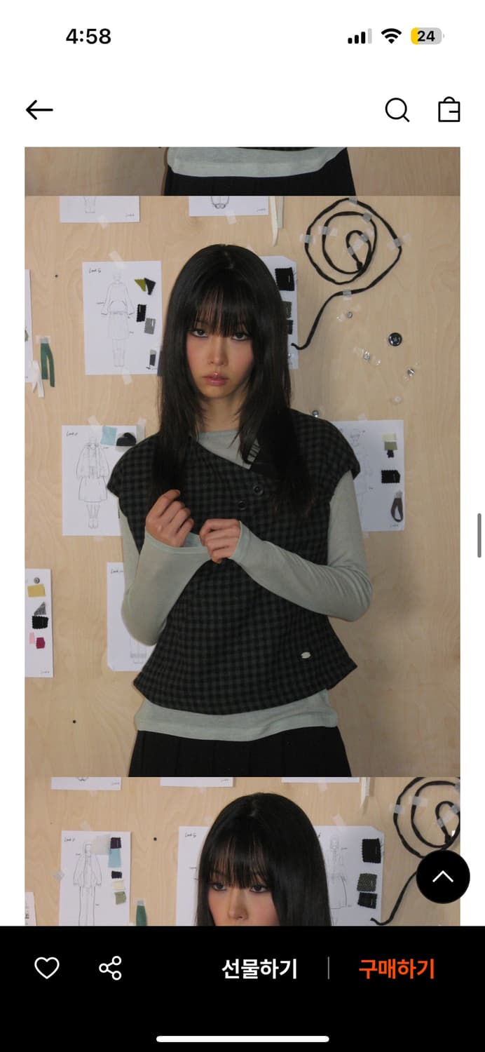 온스카 TULIP COLLAR PUFF BLOUSE 상품이미지2