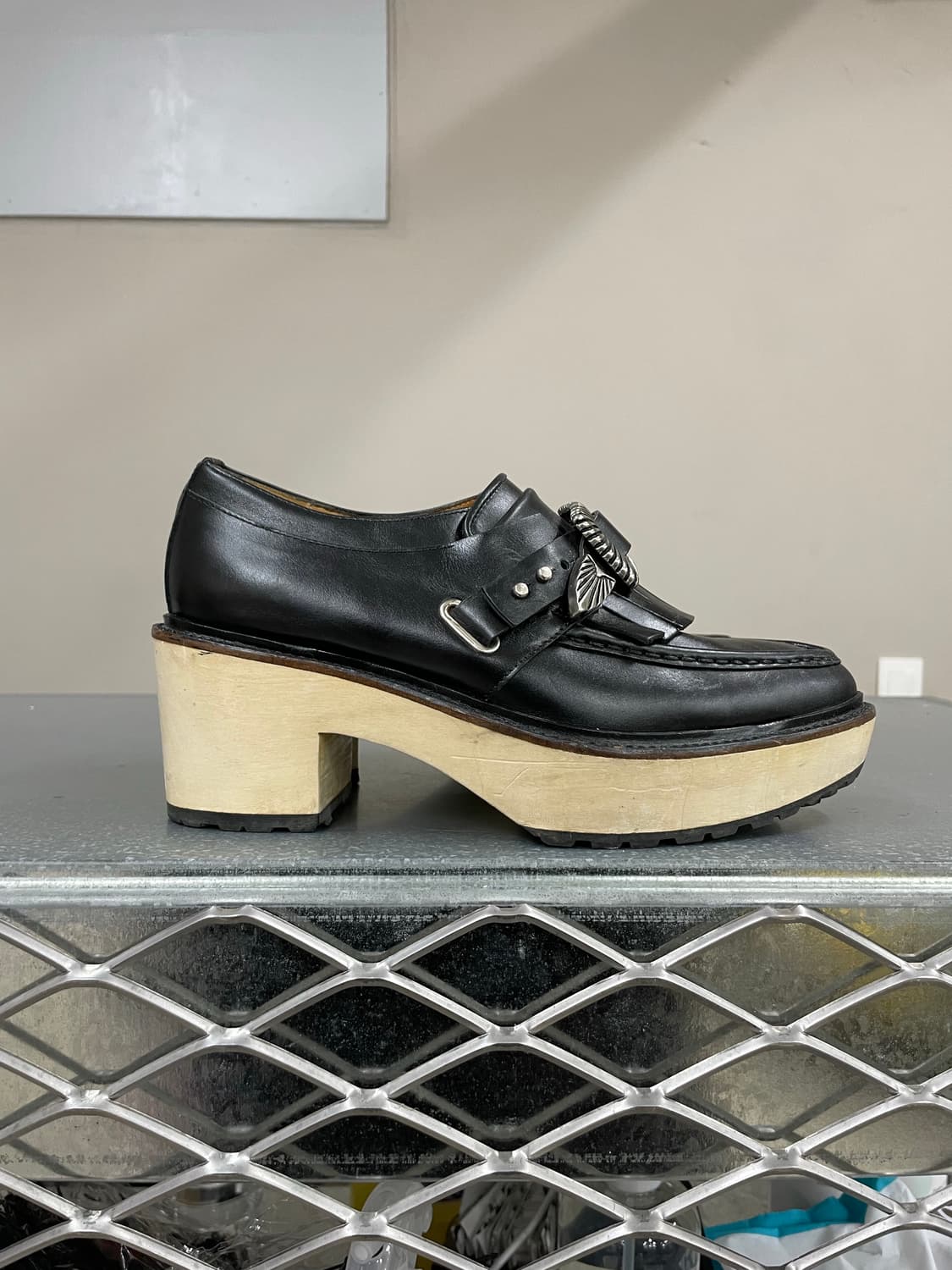 토가 풀라 버클 플랫폼 우드 로퍼 36 상품이미지4