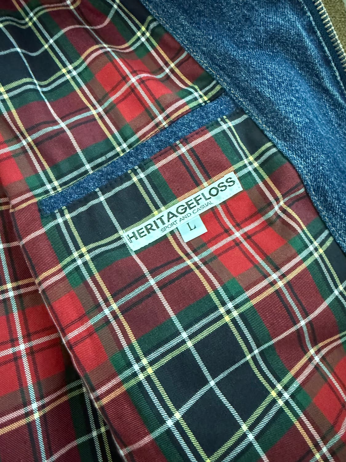 헤리티지플로스 데님블루종 CREST DENIM BLOUSON JACKET 상품이미지5