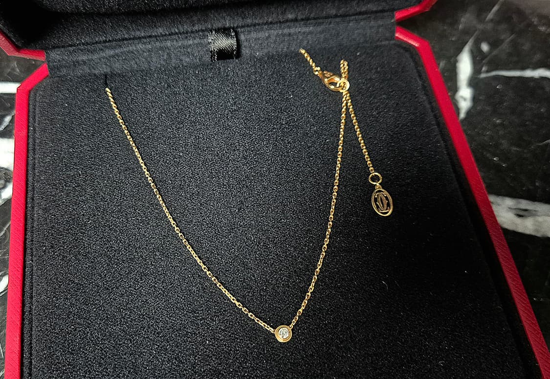 (미사용) 까르띠에 다무르 네크리스 핑크골드 미니 xs 상품이미지1