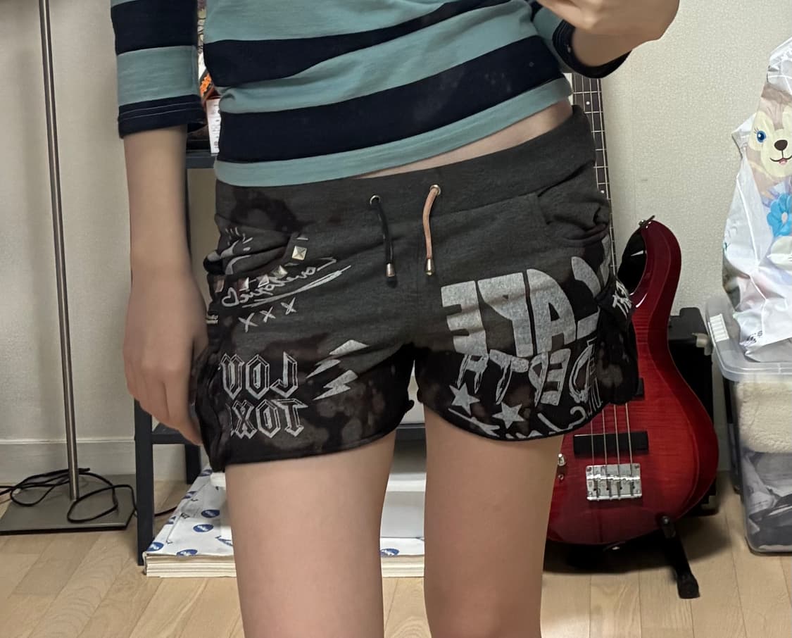 펑크 카고 마이크로쇼츠 갸루 y2k 락시크 그런지 고스 메탈 상품이미지1