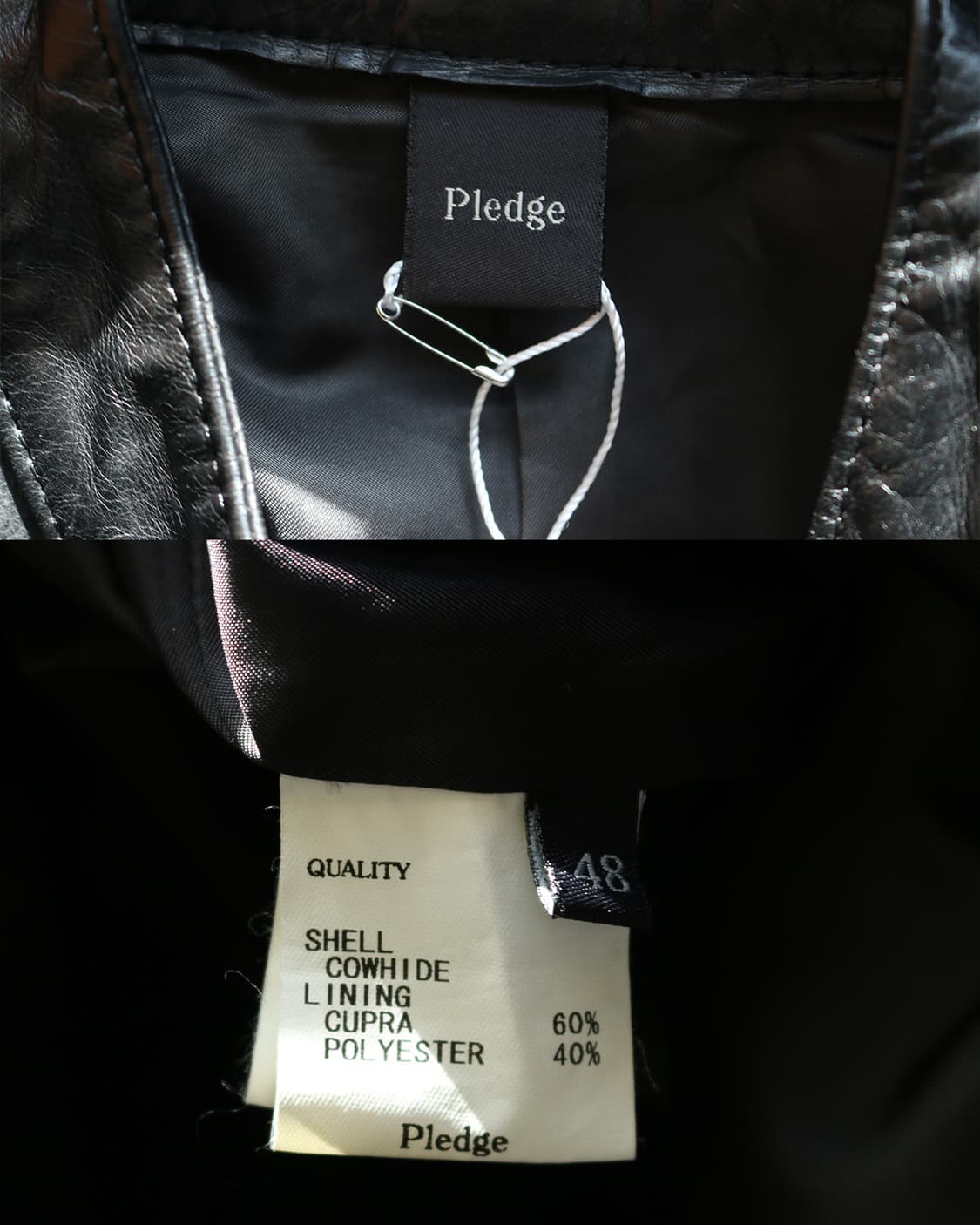 플레지 사선 레더 베스트  상품이미지8