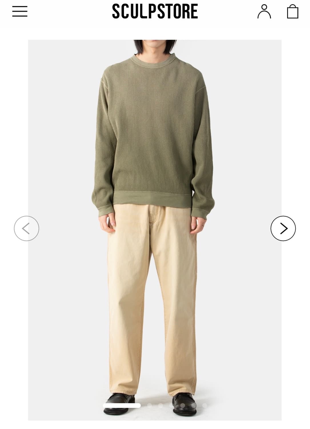 캐피탈 와플티 카키 상품이미지1