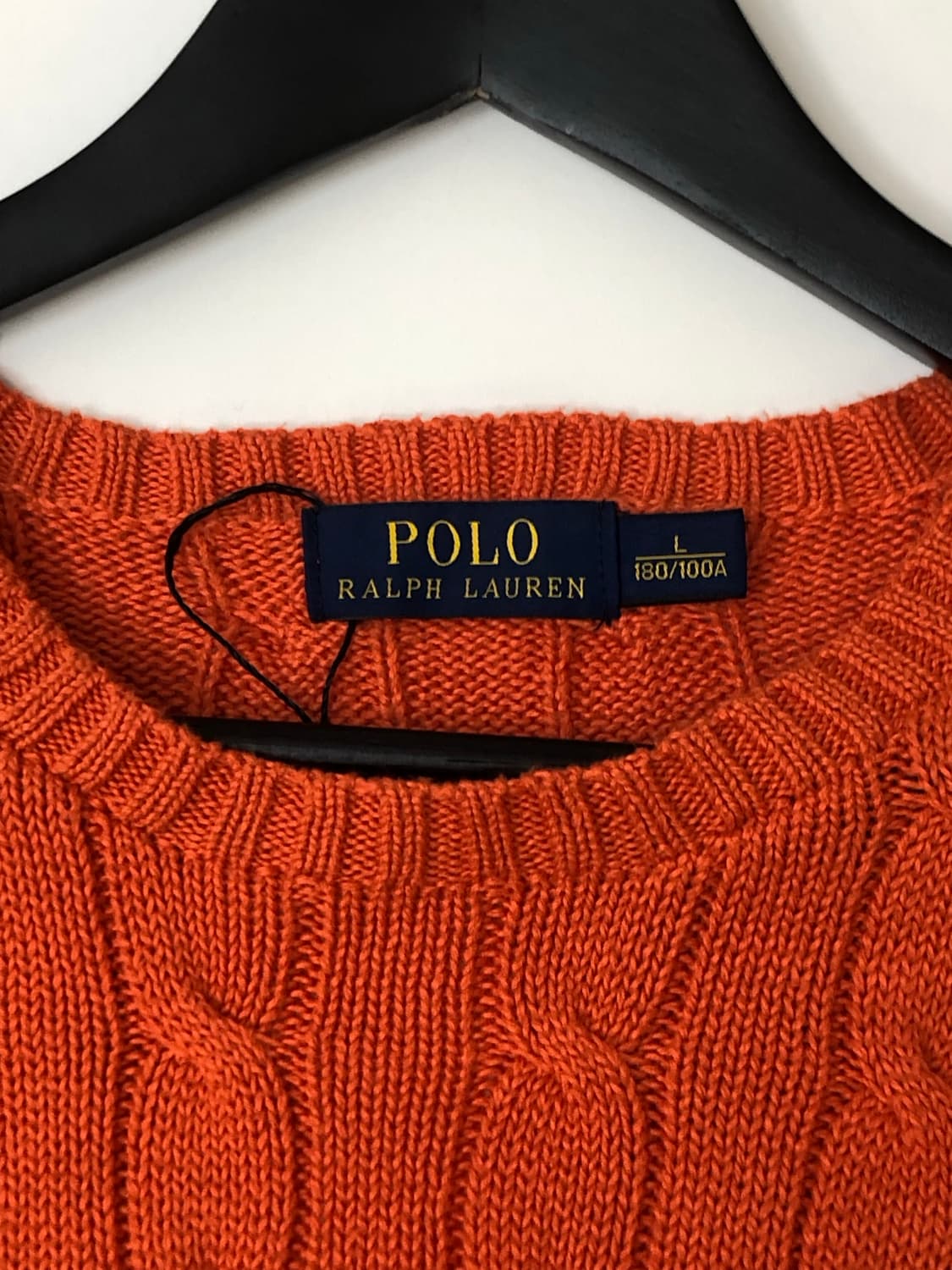 Polo 폴로 랄프로렌 오렌지 케이블 니트 상품이미지7