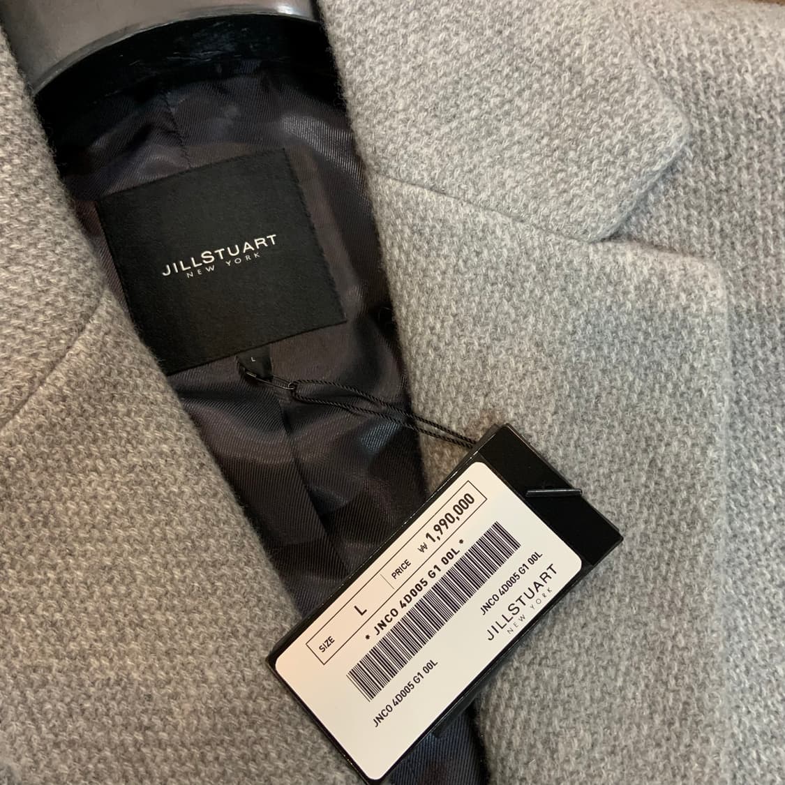 새상품)질스튜어트 24fw 이태리 텍스코 캐시미어100% 코트 L 105 상품이미지2