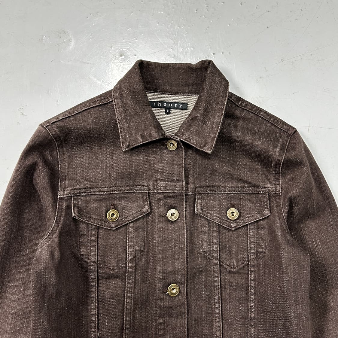 띠어리 브라운 트러커자켓  상품이미지2