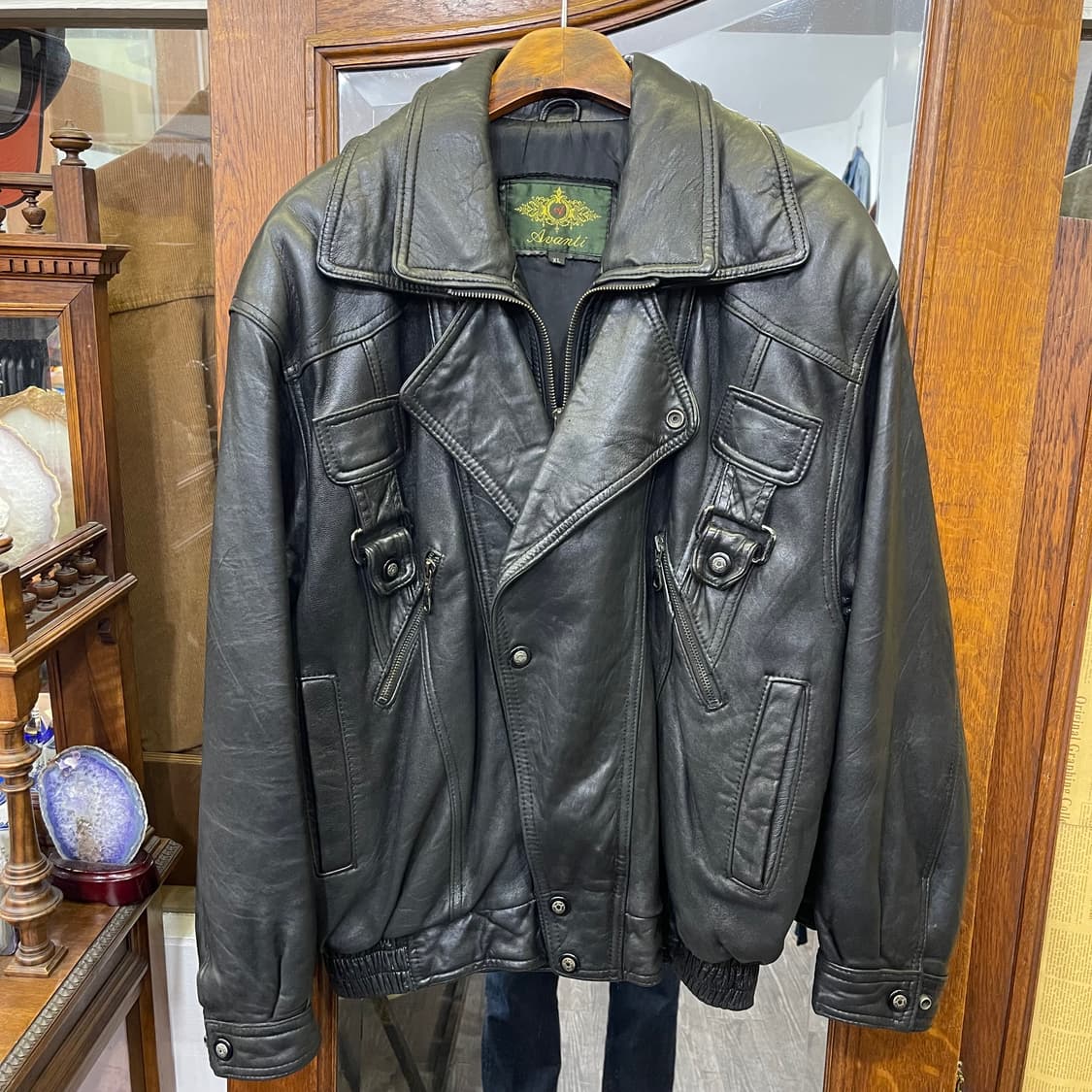 90's vintage leather jacket 상품이미지1