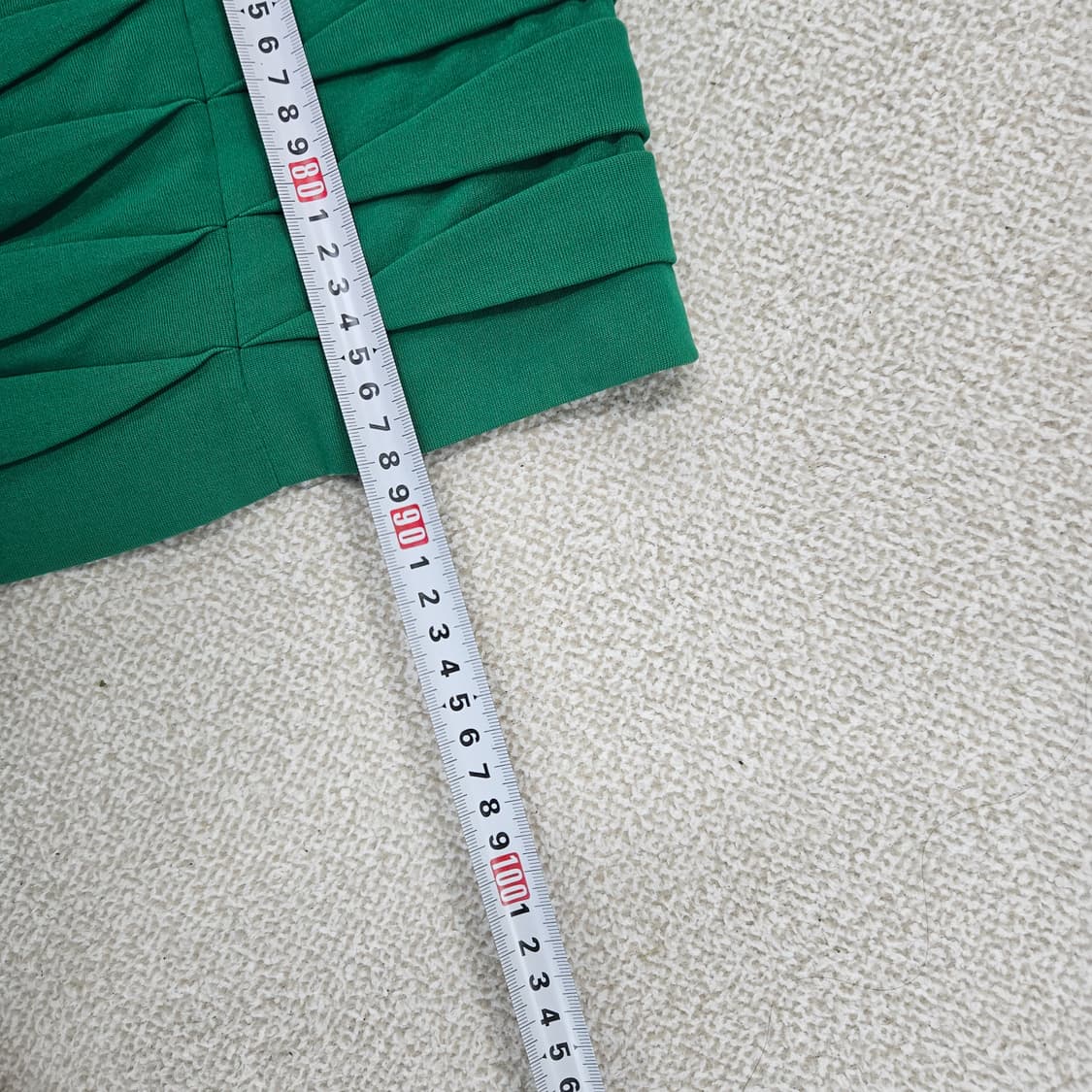 [91] 미샤 그린 민소매 셔링 원피스 1209J1 상품이미지6