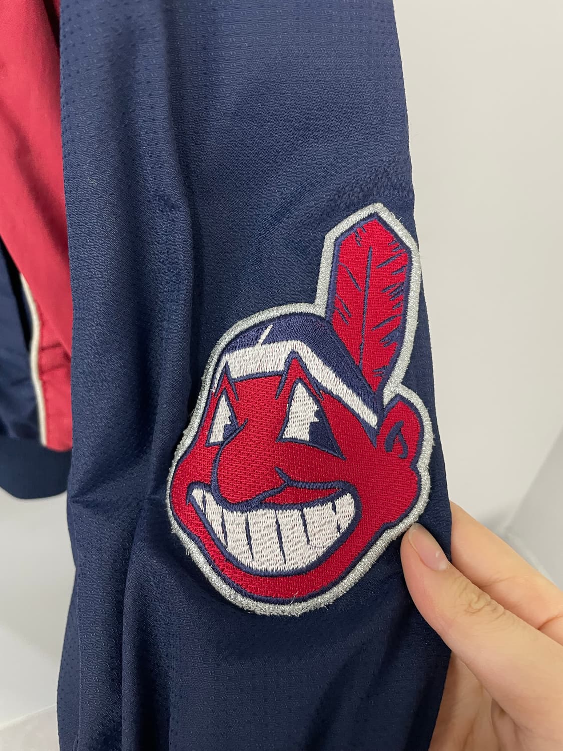 마제스틱 90s 올드스쿨 클리브랜드 인디안 자켓 H2212 상품이미지4