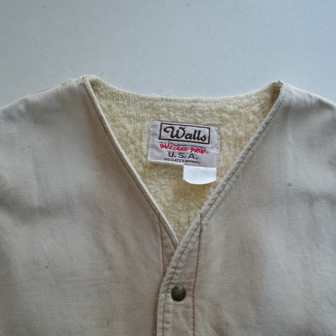 90s Walls 월스 MADE IN USA 워크웨어 덕 베스트 조끼 상품이미지2