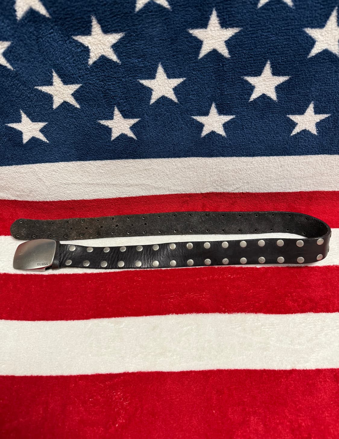 게스 빈티지레더벨트 Guess stud leather belt  리얼레더 상품이미지5