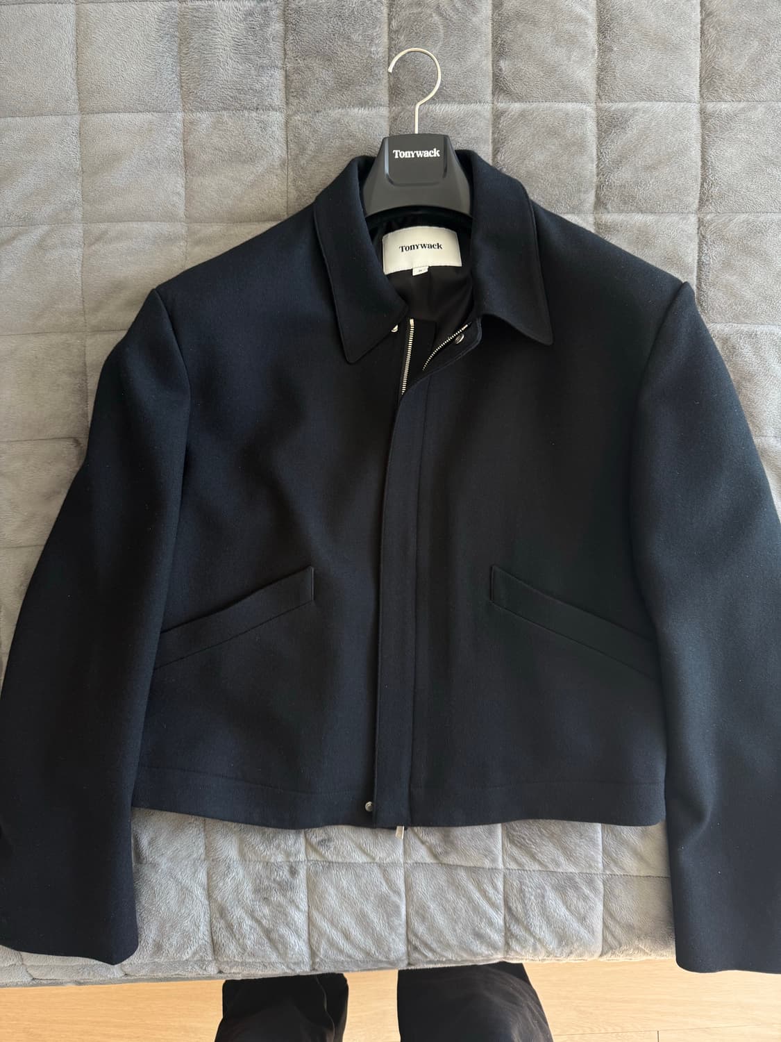 토니웩 버진 울 크롭 블루종 (XL) (택 제거 새상품) 상품이미지2