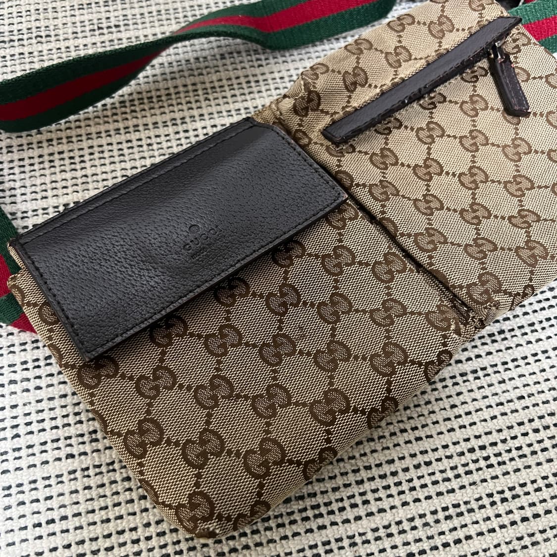 구찌 GG패턴 모노그램 자가드 힙색 벨트백 상품이미지1