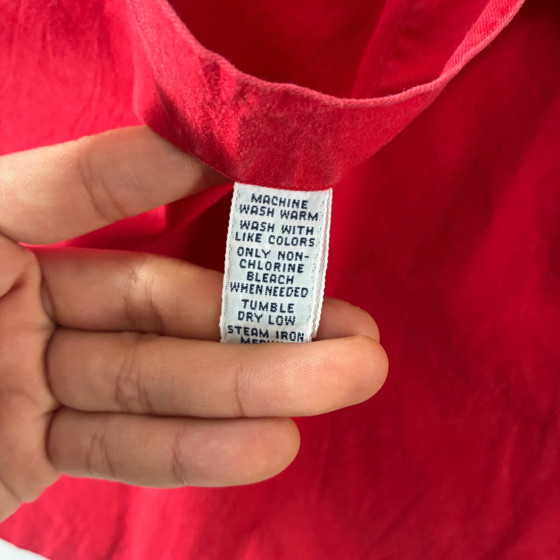 Polo  폴로 랄프로렌 자수 코튼 레드 빅셔츠  상품이미지5