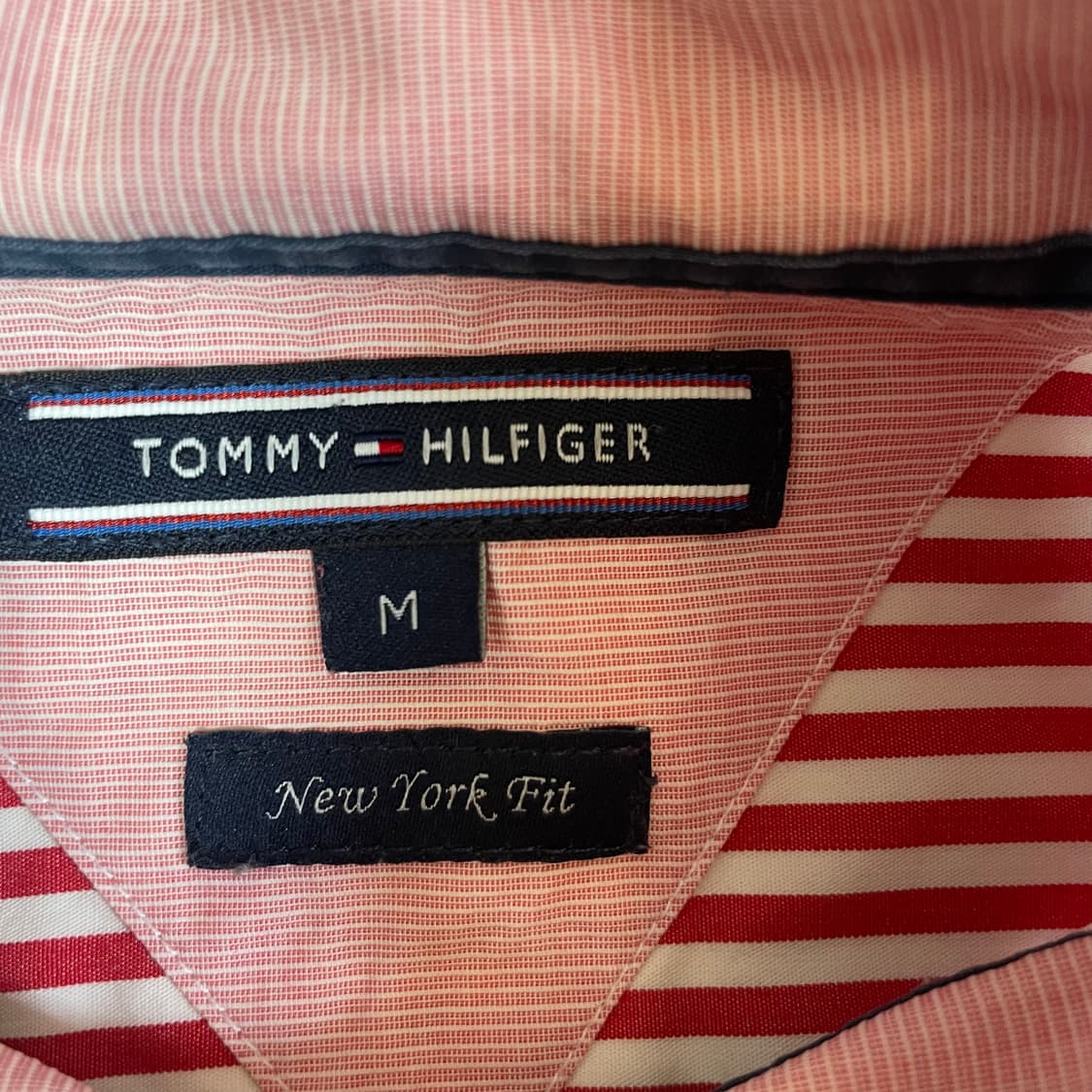 타미힐피거 레드스트라이프 옥스퍼드 코튼 셔츠 M 상품이미지4