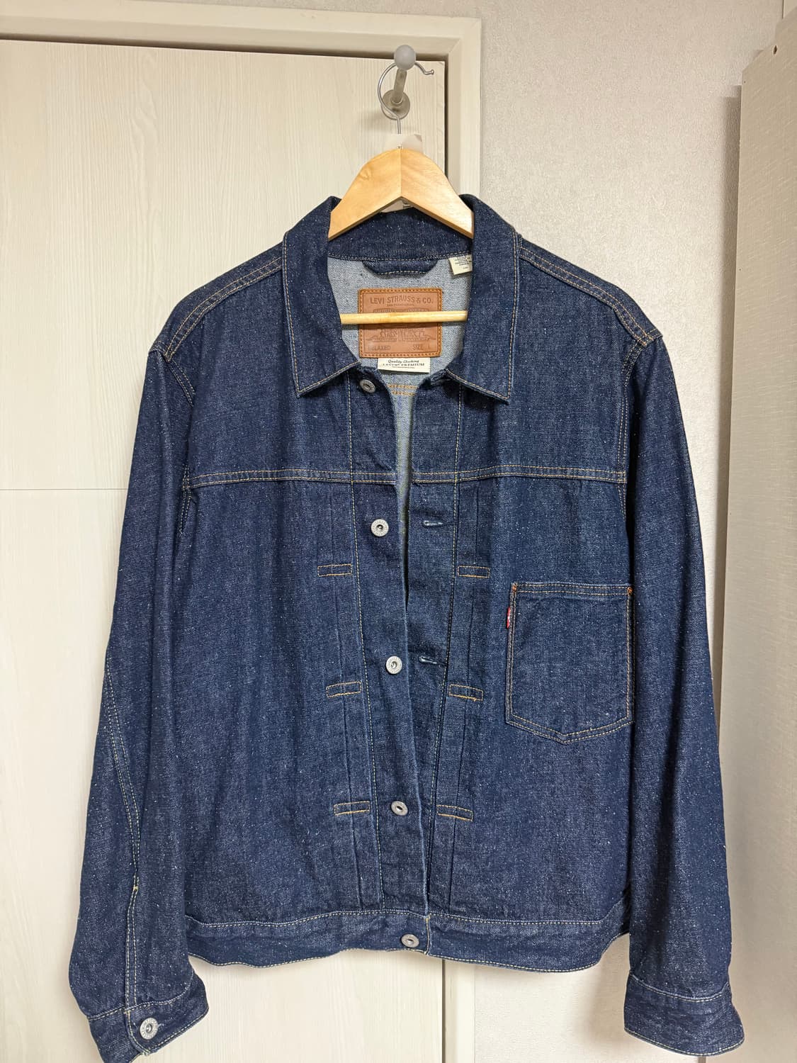 리바이스 타입1 셀비지 데님 트러커 자켓 L 상품이미지1
