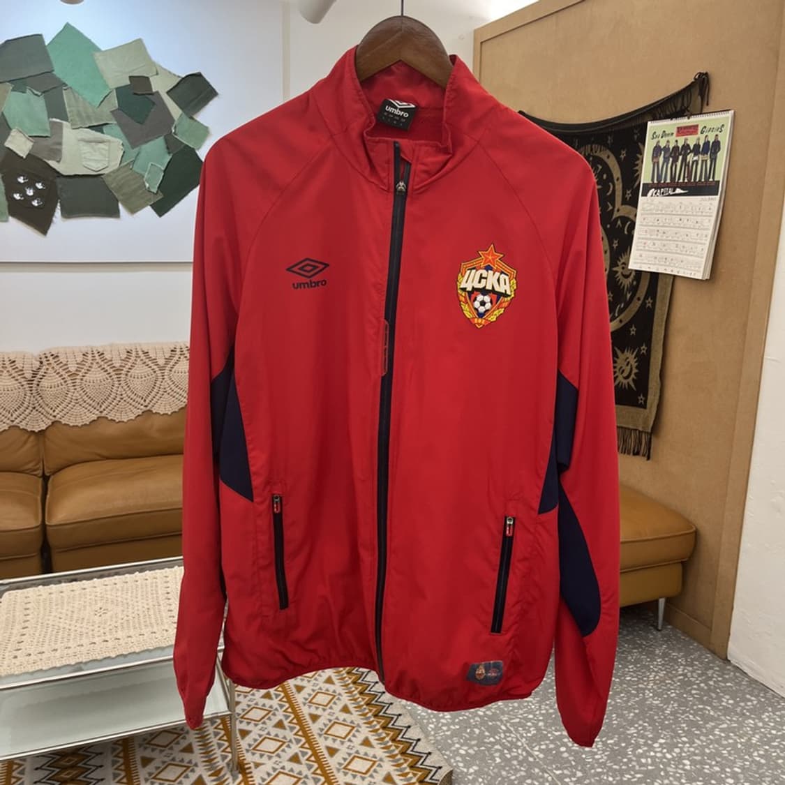 엄브로 올드스쿨 레트로 모스크바 축구 바람막이 자켓 XL C10952 상품이미지3