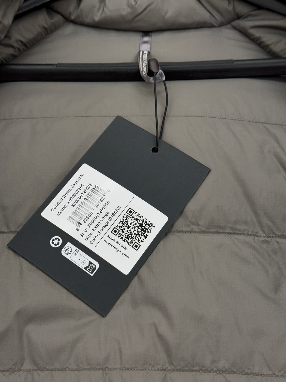 [새제품] 아크테릭스 베일런스 컨듀잇 다운 자켓 포리지 XL 상품이미지3