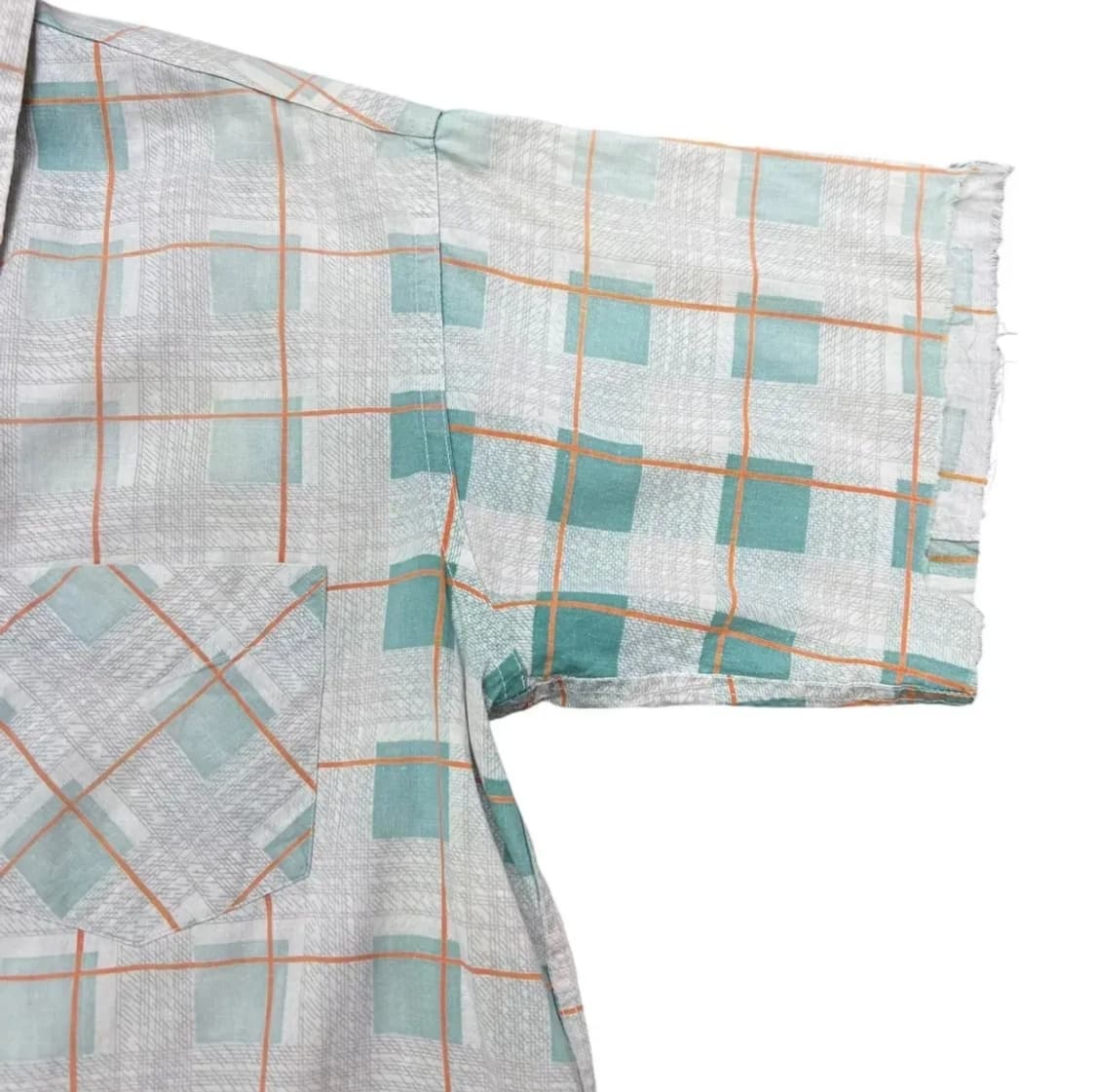 40년대 빈티지 USA 선페이드 셔츠 선페이딩 디스트레스드 상품이미지6