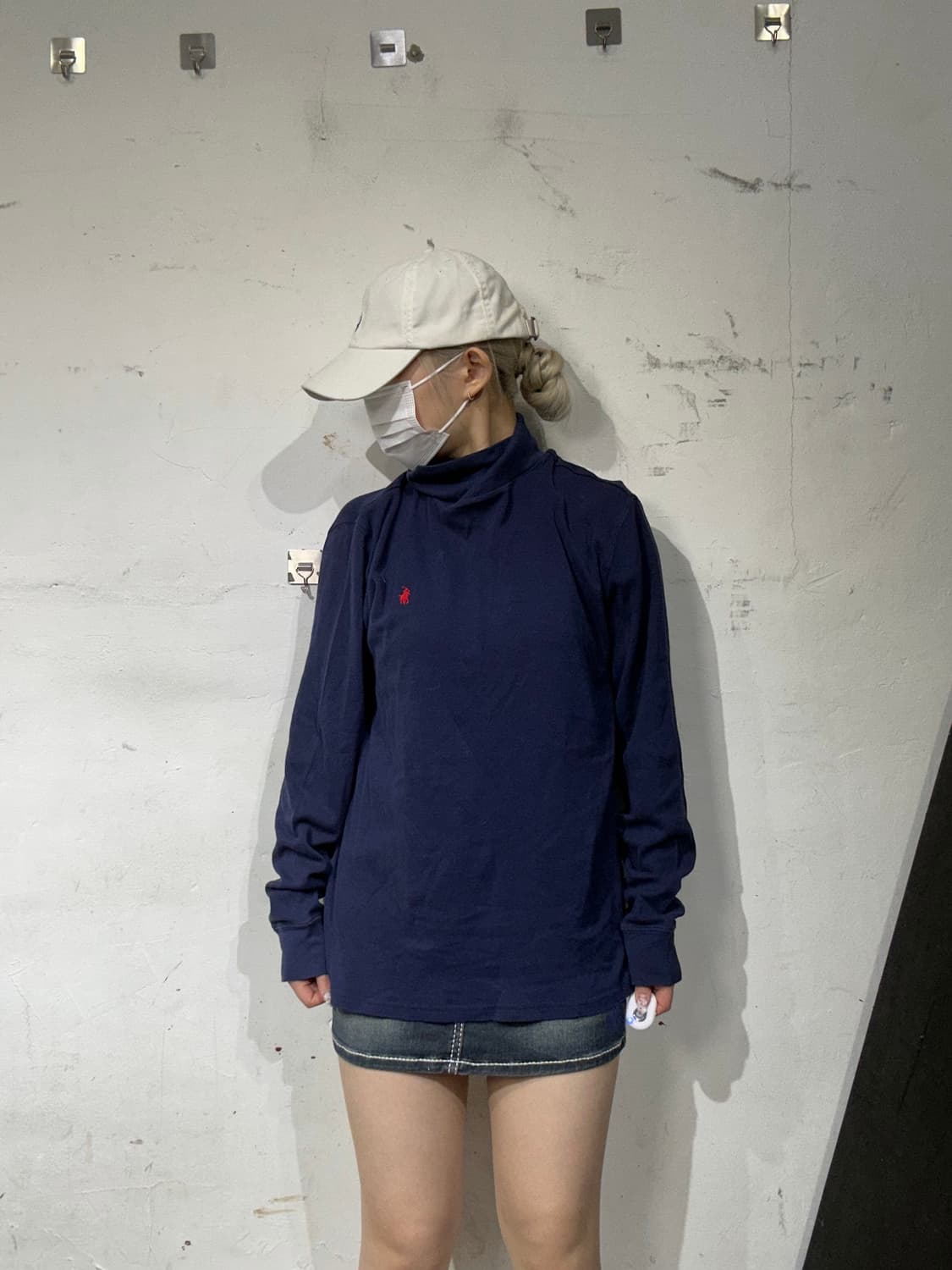 폴로 랄프 로렌 신형 네이비 레드 포니 목폴라 긴팔티 롱슬리브 XL  상품이미지2