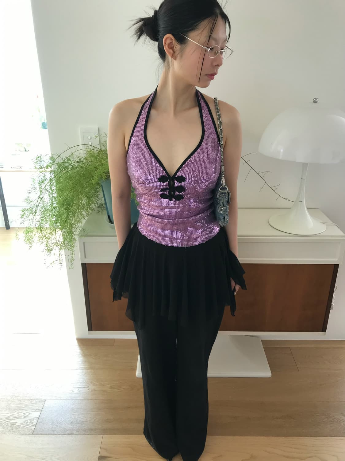 vintage spangles halter neck sleeveless 상품이미지9