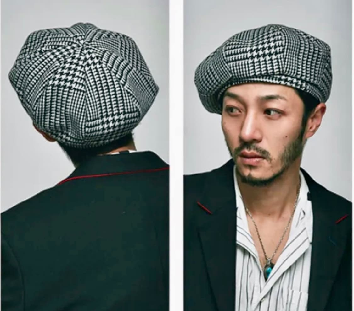 MILLIONAIRE HATS & CO 밀리어네어 햇/글렌체크 베레모 상품이미지3