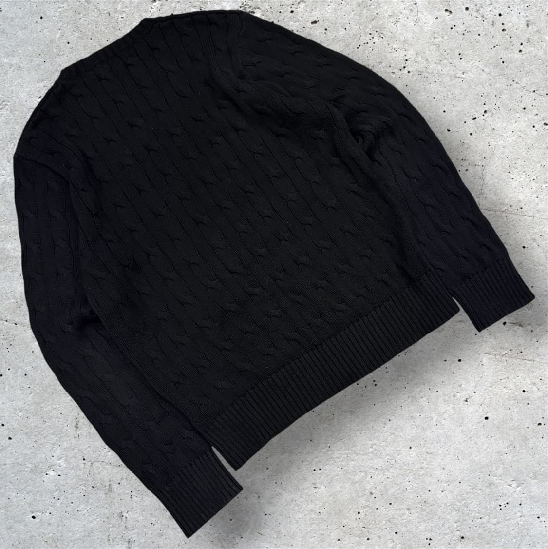 [XL] 폴로 랄프로렌 케이블 니트 블랙 B937 상품이미지2