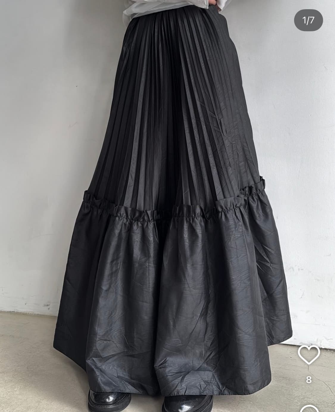 nylon pleats skirt 상품이미지1