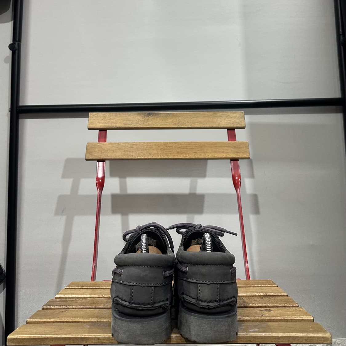 260) 팀버랜드 로퍼 남성 남자 구두 3아이 보트슈즈 그레이 상품이미지4