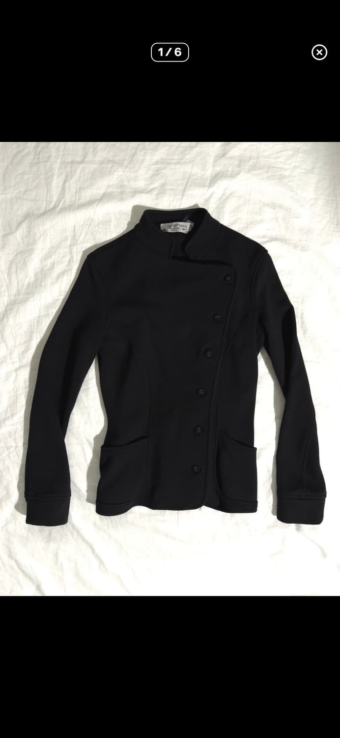 막스마라 코튼 사선 버튼 크롭컷 펜싱자켓 상품이미지1