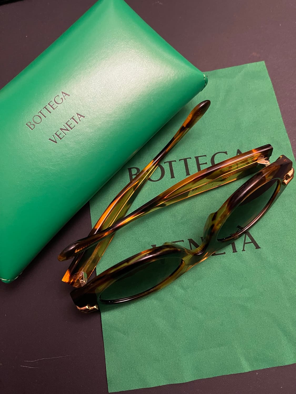 보테가베네타 미트라 오벌 선글라스 하바나/브라운 상품이미지5