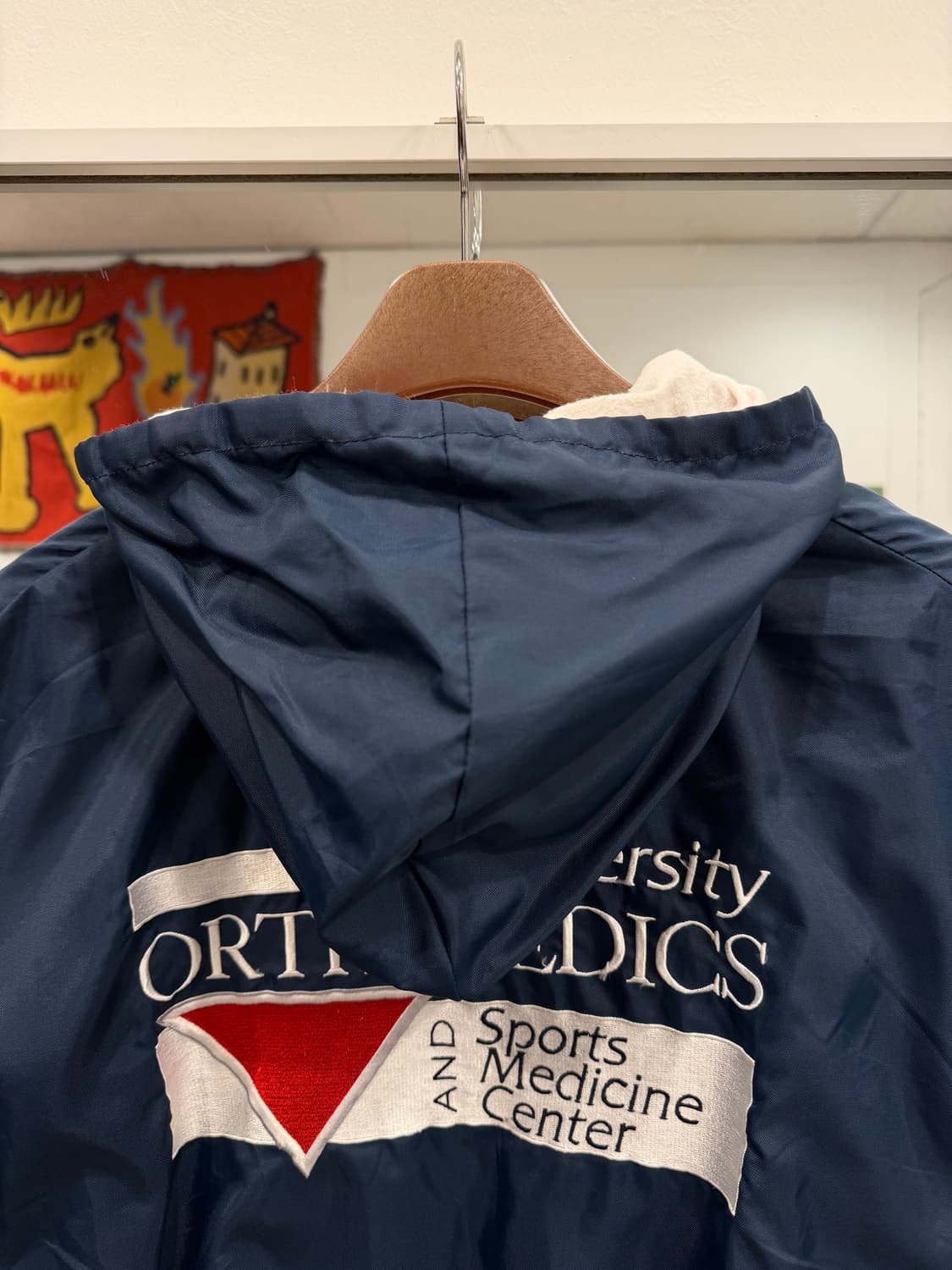 90s Holloway 나일론 쿼터 집업 아노락 후드 웜업 (USA) 상품이미지7