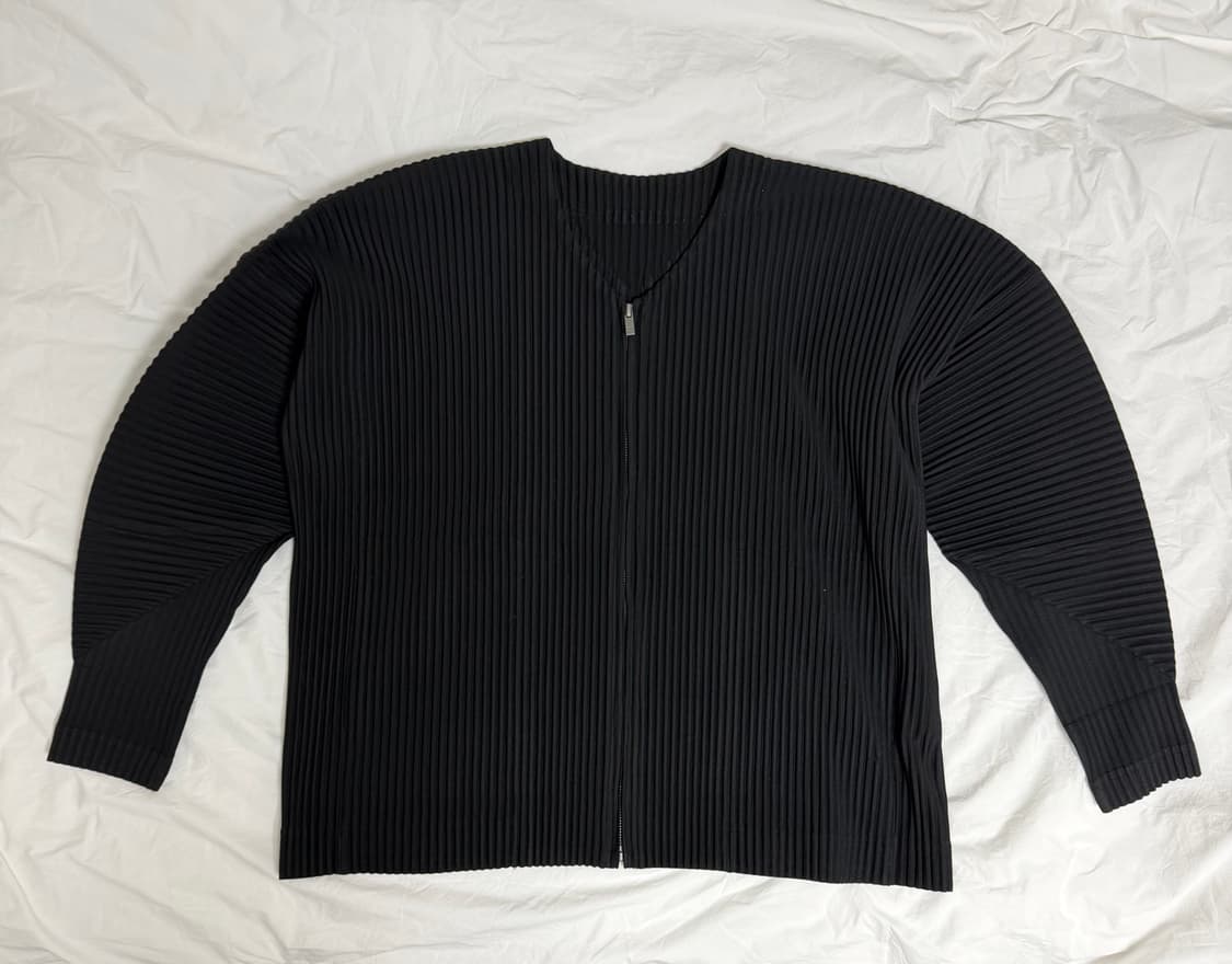 이세이미야케 옴므플리세 집업 자켓 블랙 상품이미지1