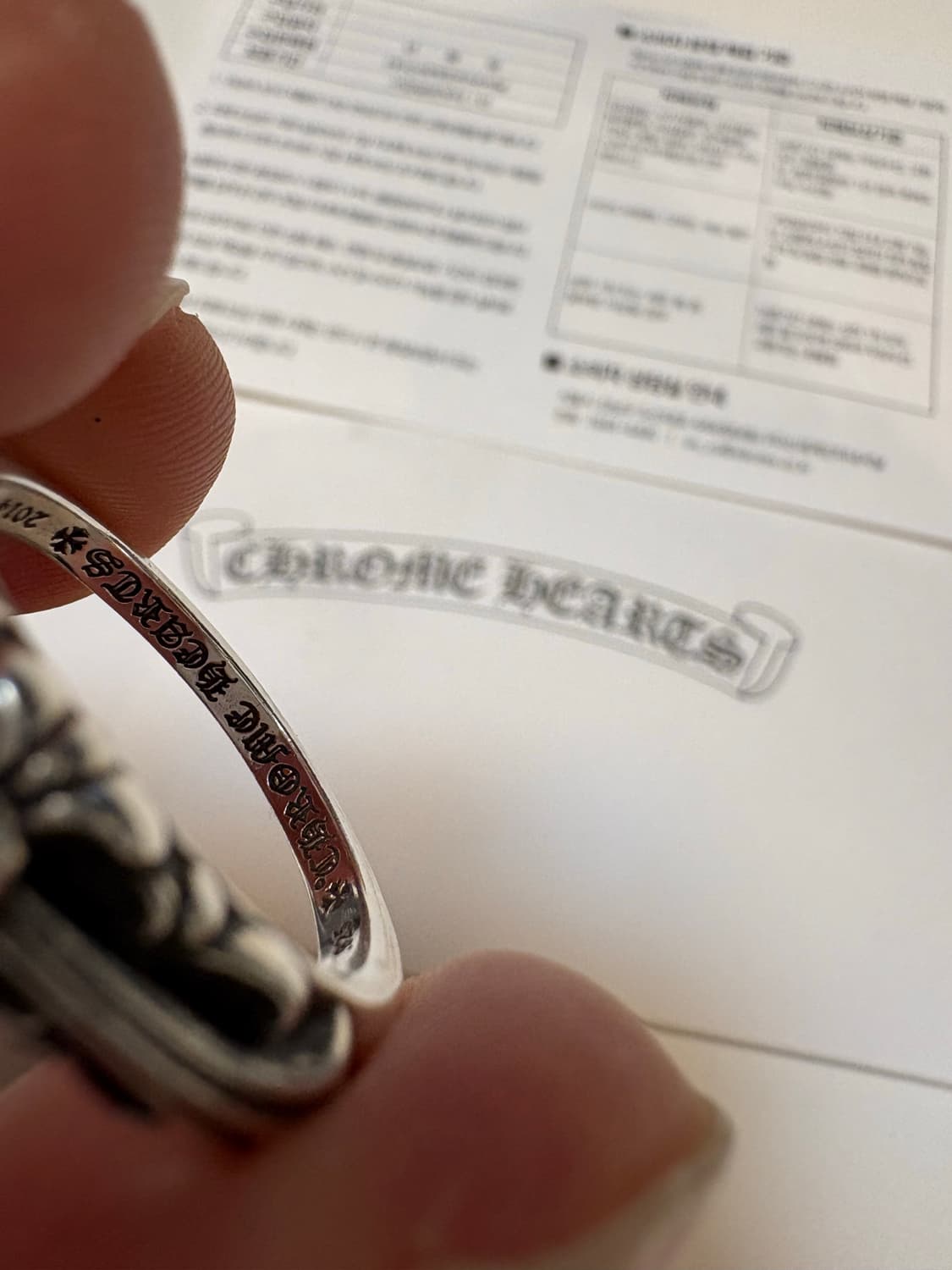 크롬하츠 베이비 플로랄 링 (us10.5) 상품이미지3