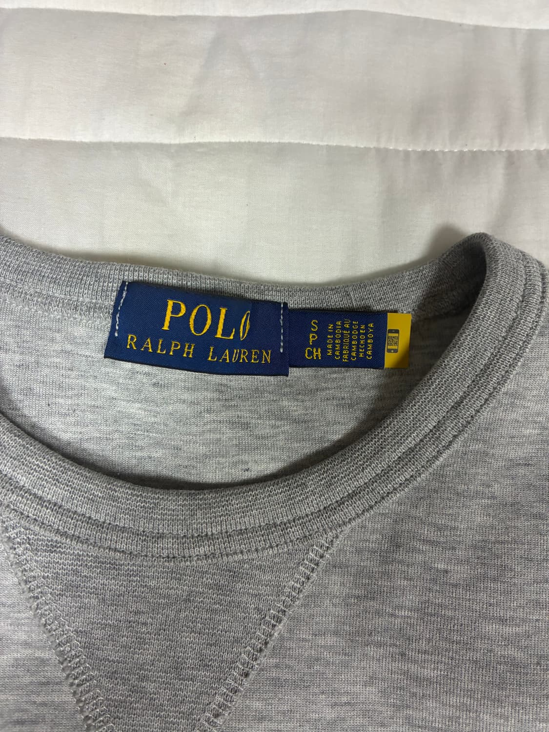 폴로 더블니트 맨투맨 S 상품이미지2