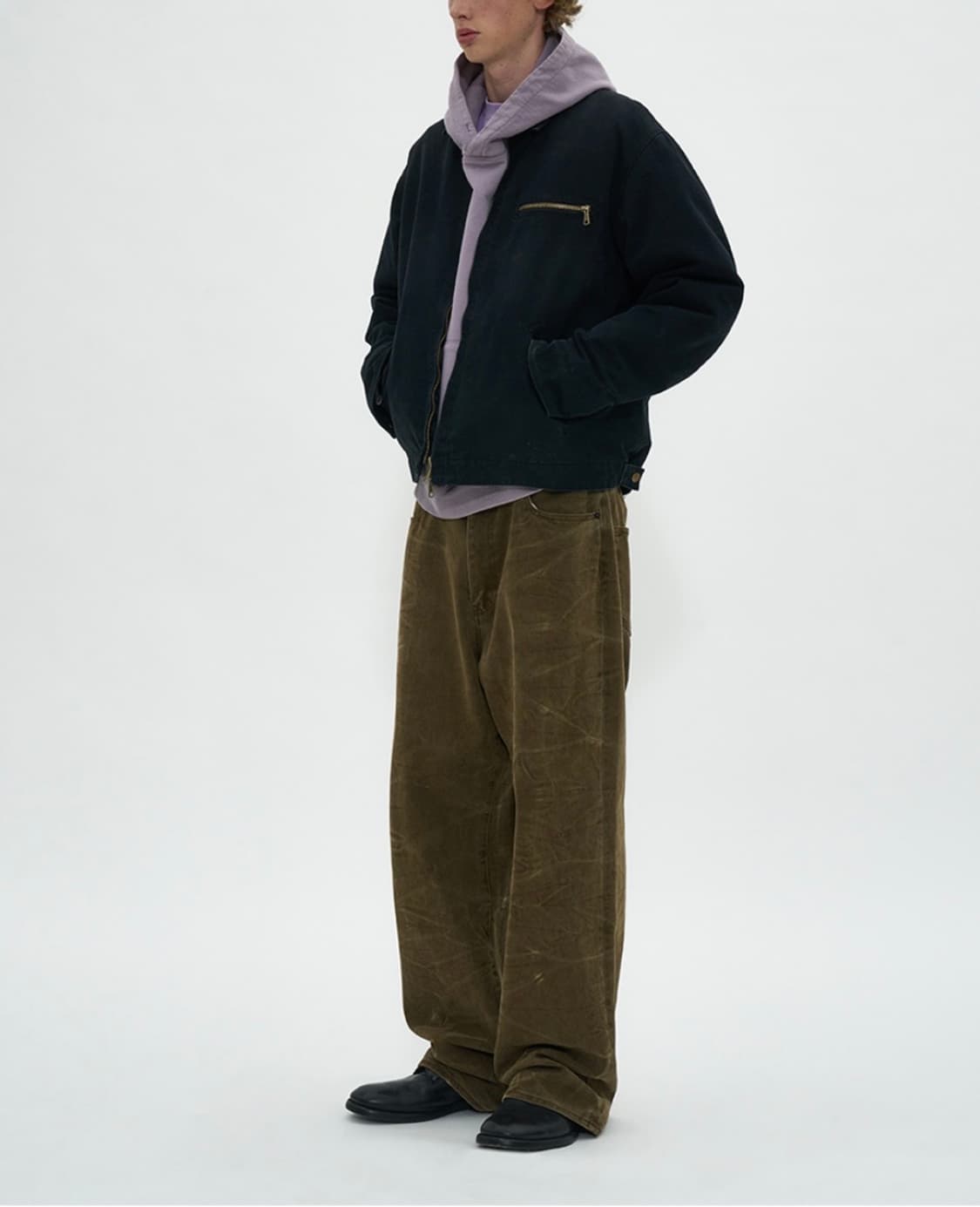 파르티멘토partimento CationFading Pants Brown 상품이미지3