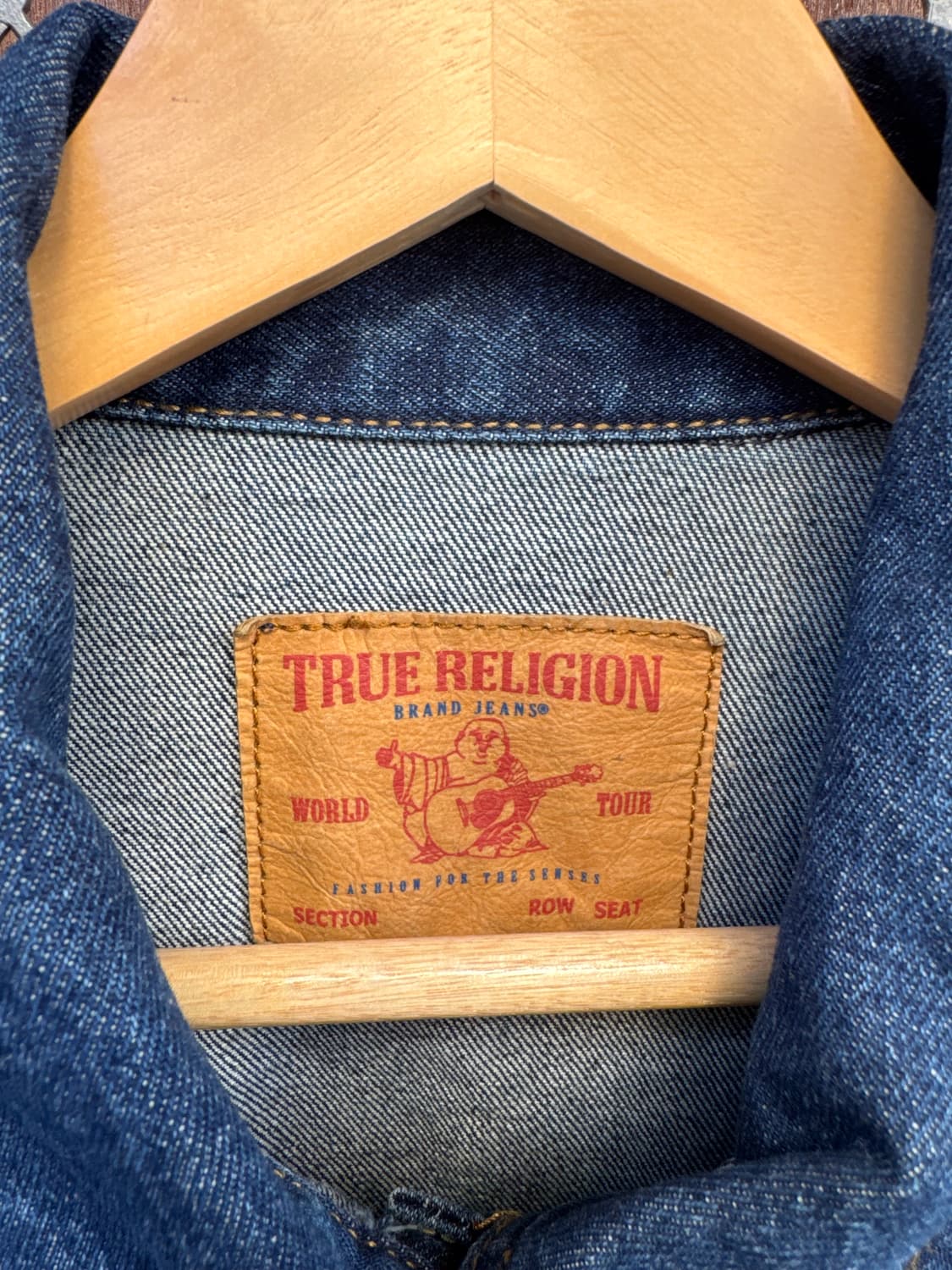 트루릴리전 데님 퀄팅 배색 청 자켓 M 상품이미지2