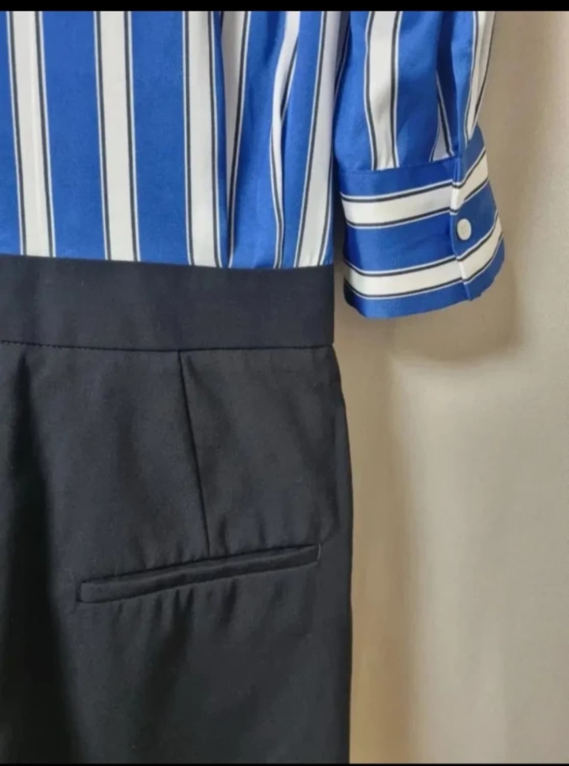 정품 산드로 스트라이프 점프수트 36사이즈  44-55 상품이미지8