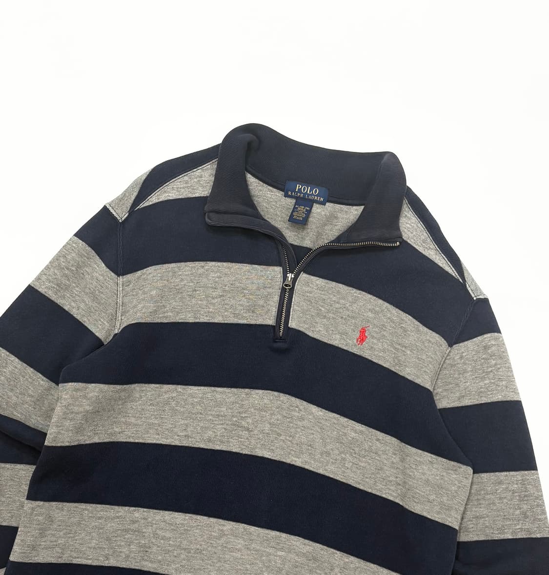 Polo 폴로랄프로렌 신형 스트라이프 하프 집업 상품이미지2