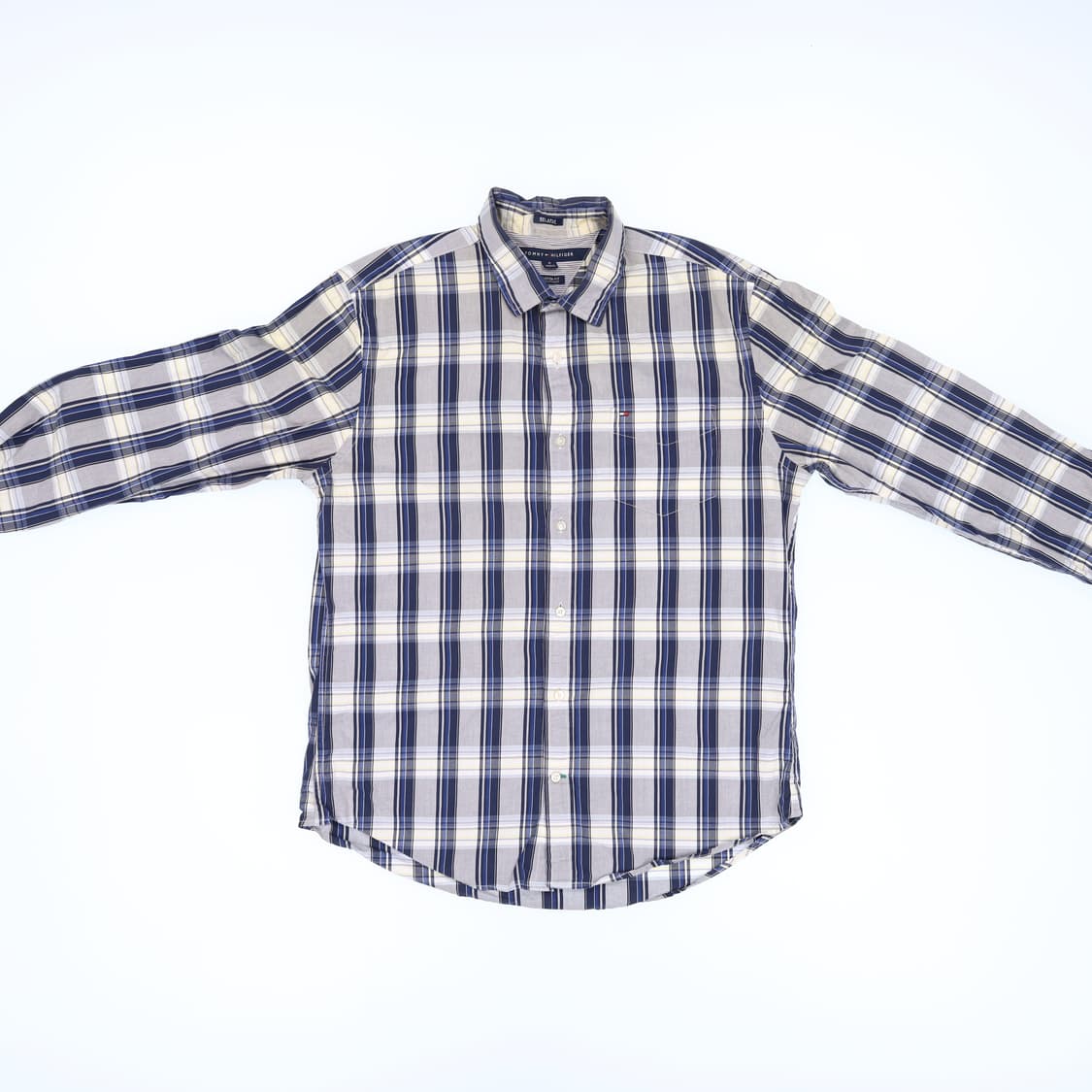 [M] 타미힐피거 커스텀핏 체크 셔츠 남방 0115J 상품이미지1