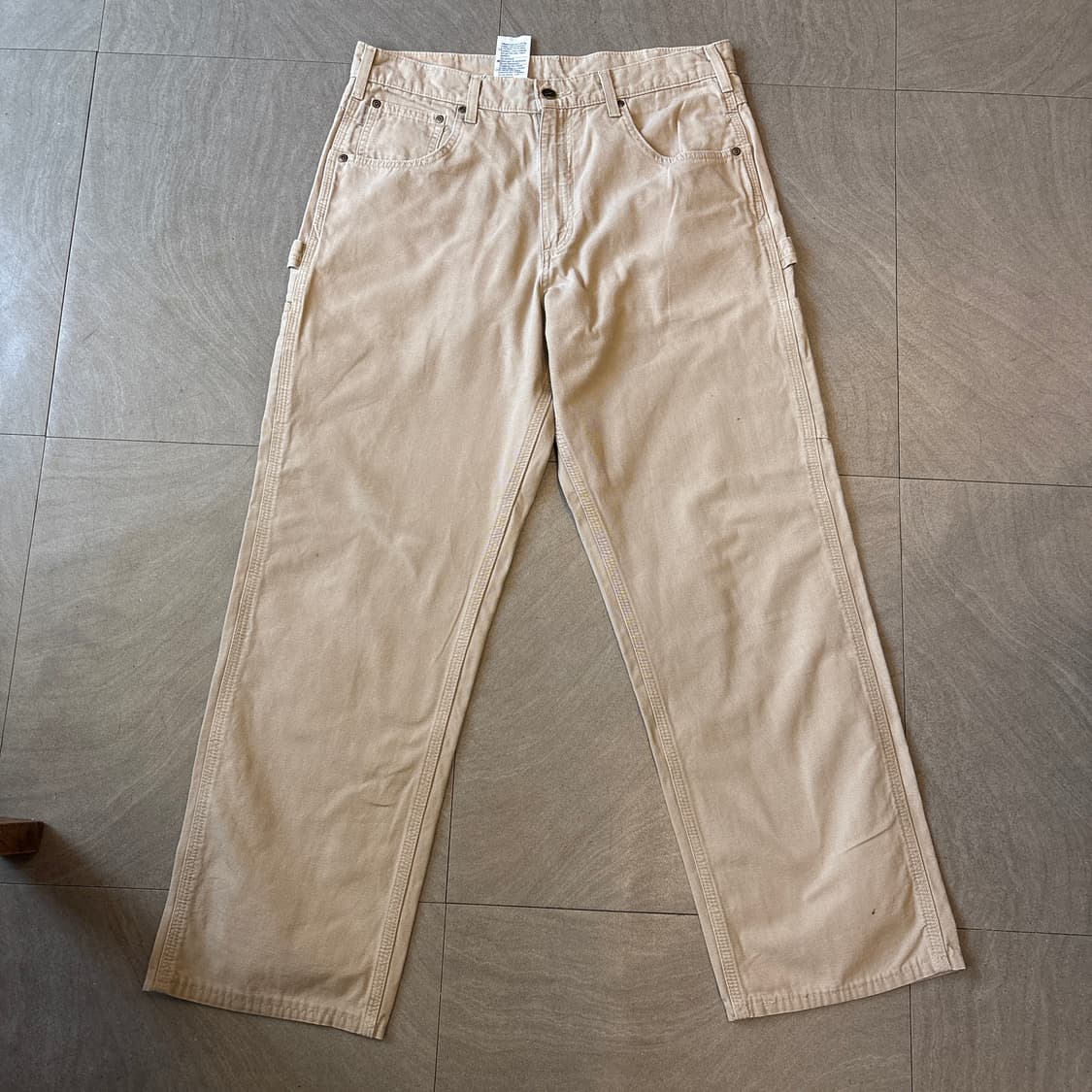 칼하트 오리지널 라이트 베이지 카펜터 팬츠 상품이미지5