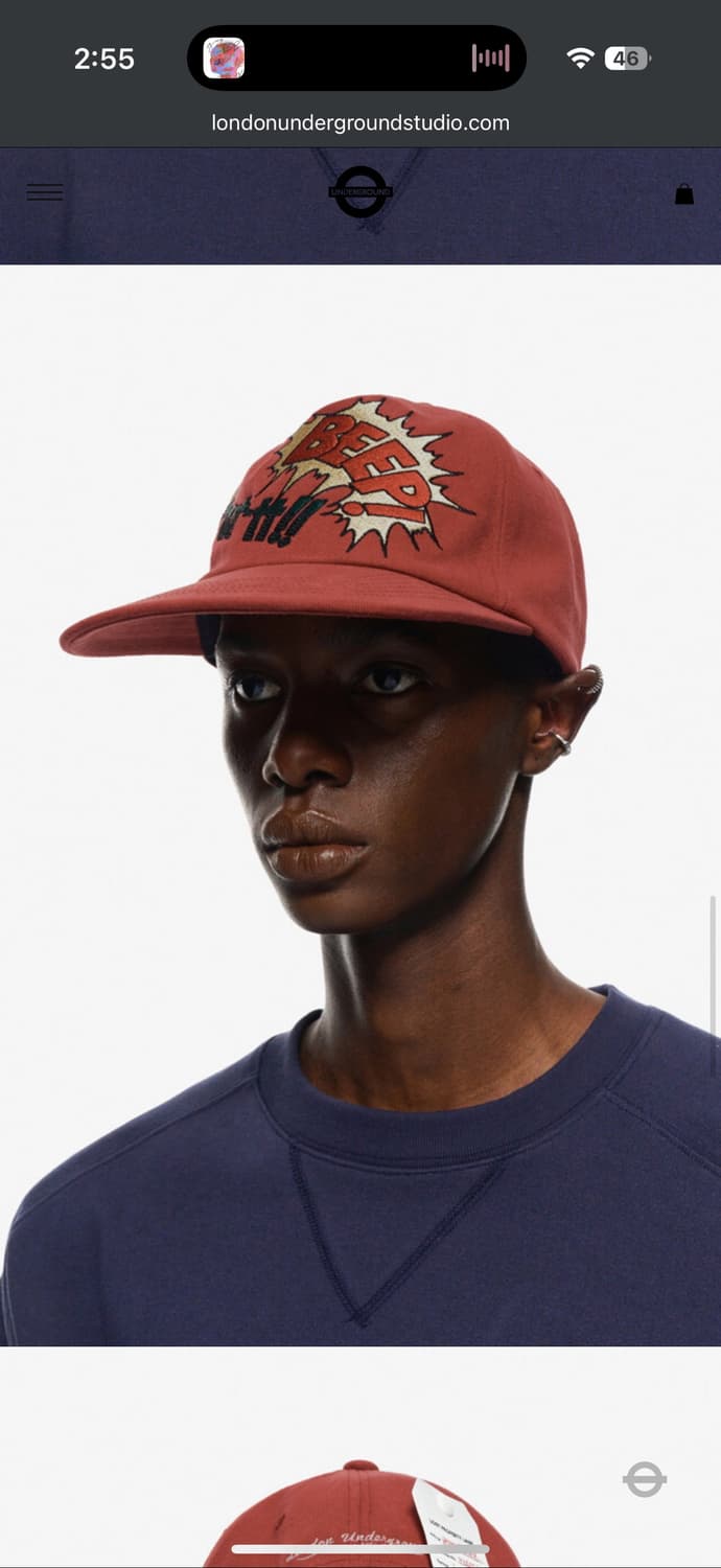 런던언더그라운드 볼캡 레드 상품이미지7