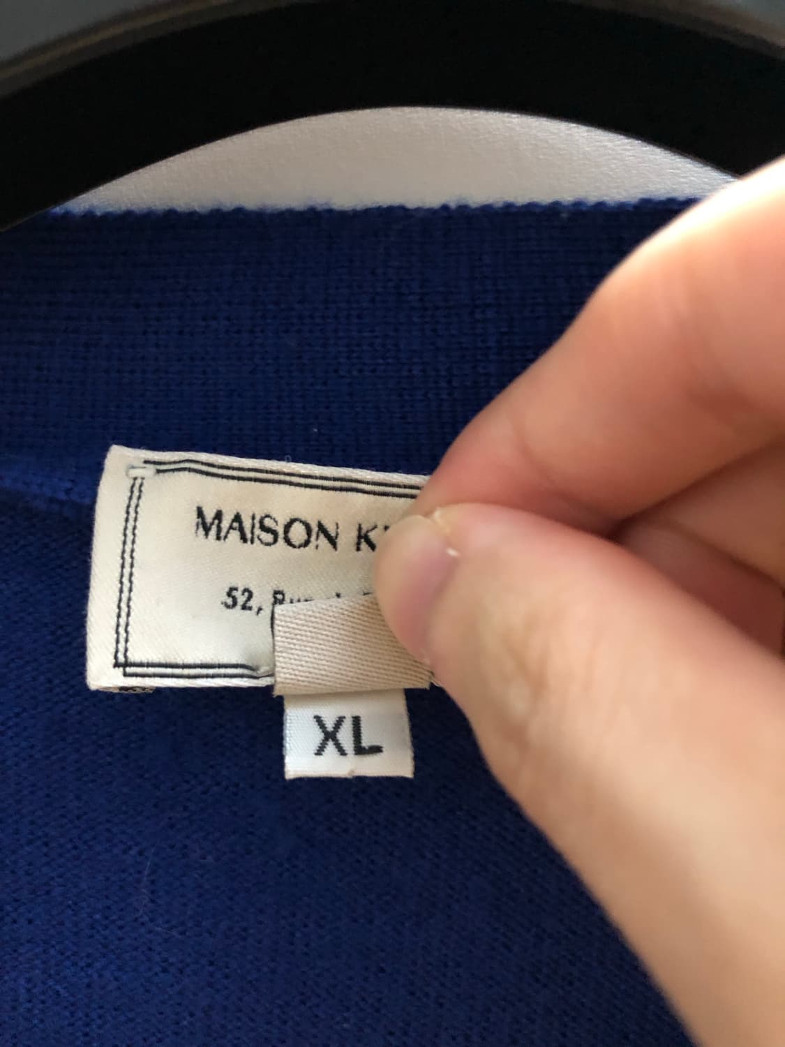 메종키츠네 폭스 가디건 XL 블루 상품이미지6